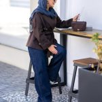 شلوار جین سرمه ای